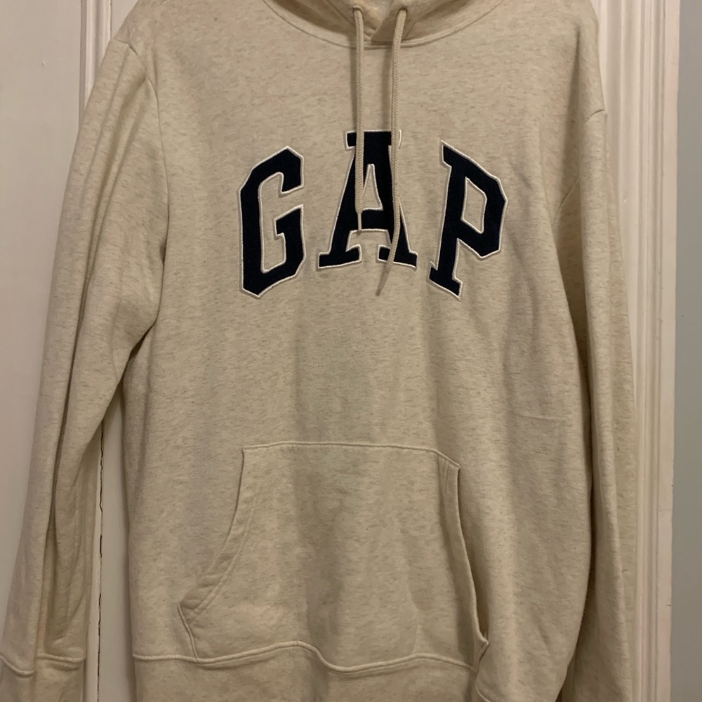 GAP Men's Beige Hoodie Sweater